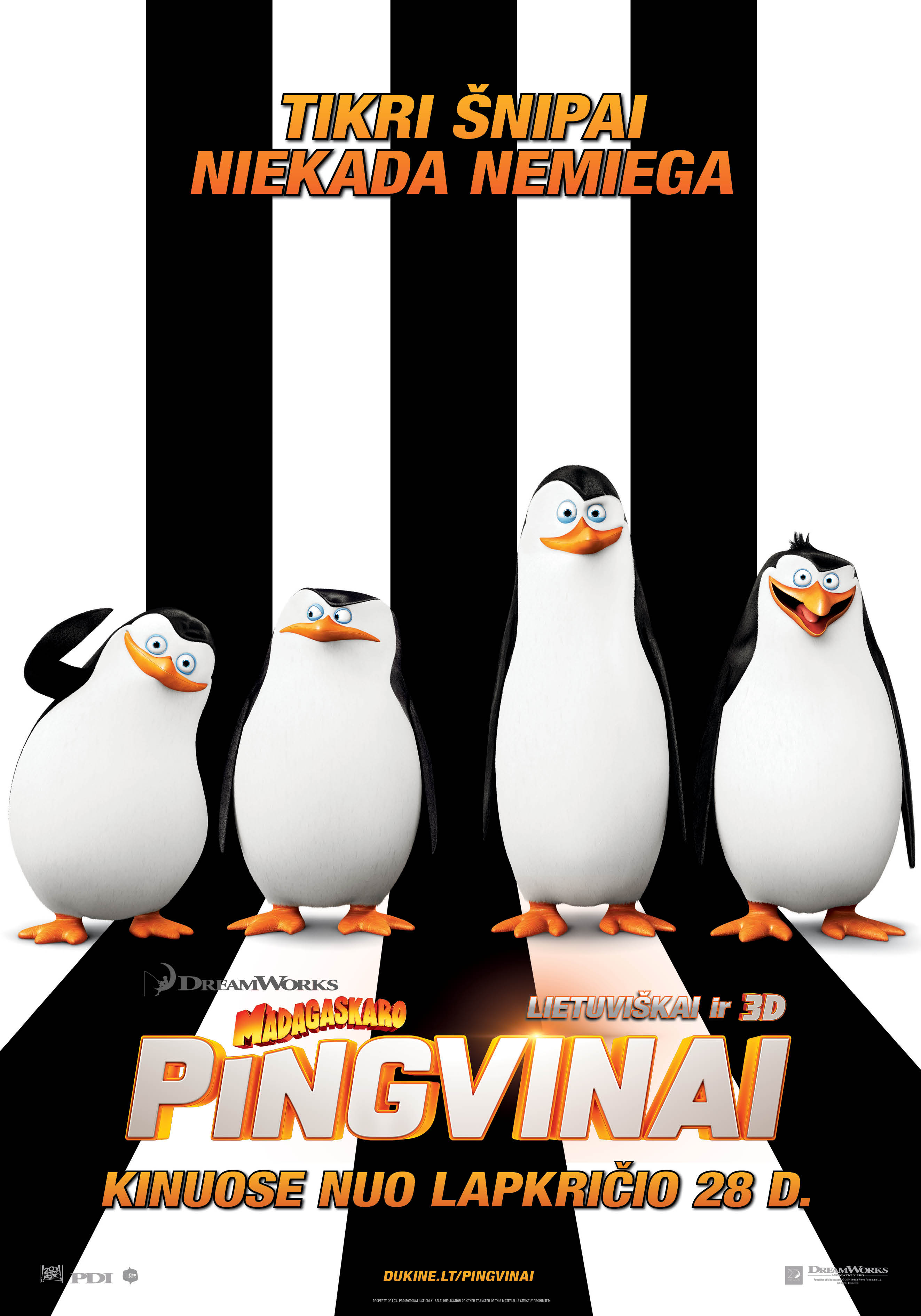 Filmo „Madagaskaro pingvinai“ plakatas