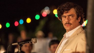 Filme „Eskobaras: Kruvinas rojus“ Benicio Del Toro – garsiausias Kolumbijos narkobaronas Pablo Escobaras (1)